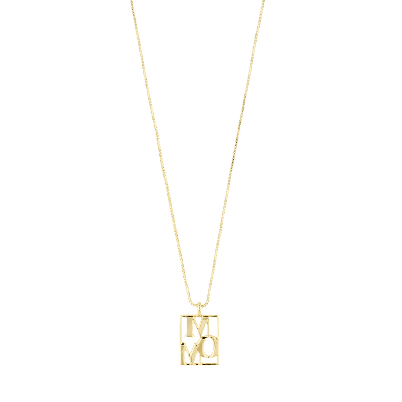 Ladies necklaces love pendant -Mom Tag Gold Plated Necklace