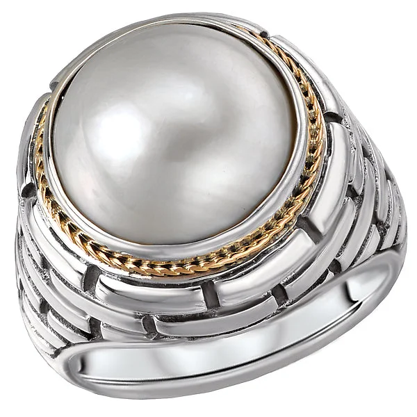 ladies rings animal-Ladies Fashion Pearl Ring