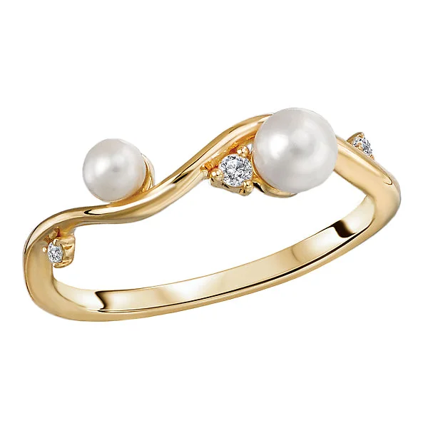 ladies rings art deco-Ladies Fashion Pearl Ring