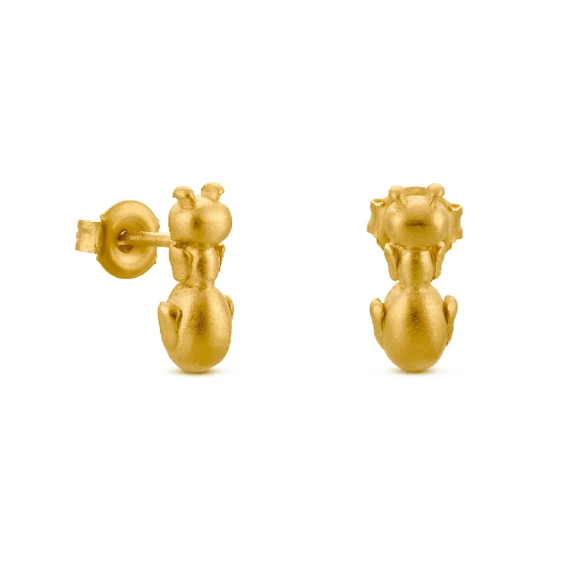 ladies earrings kay-Dalí Ant Stud Earrings - Gold