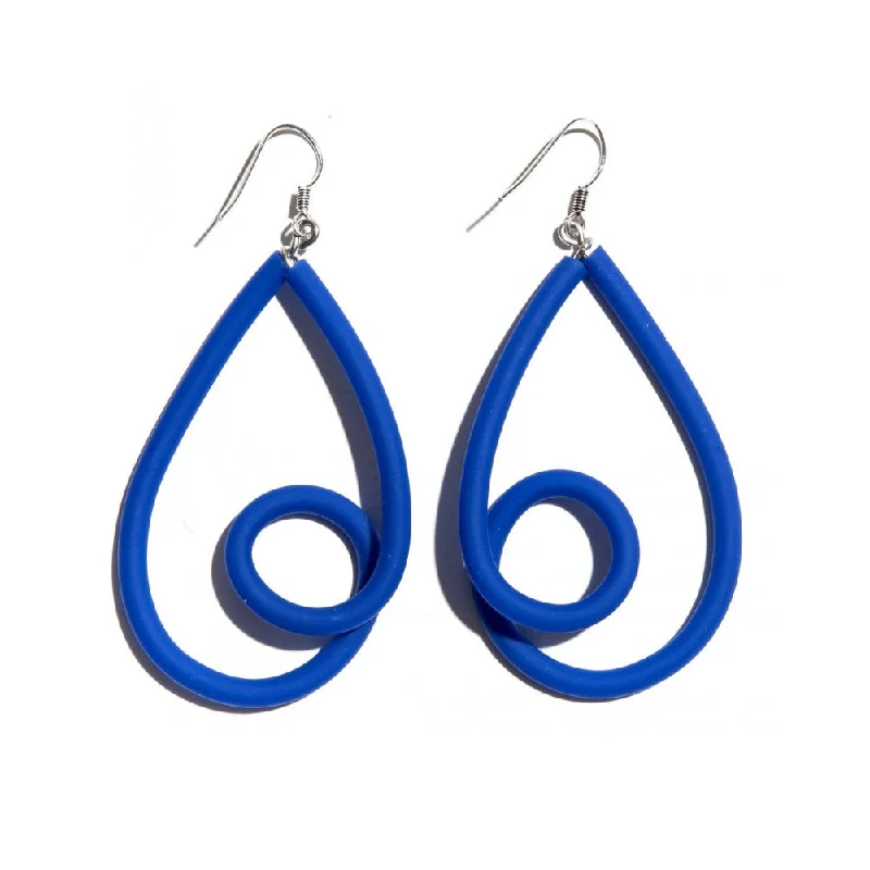 ladies earrings wave-Loop Earrings