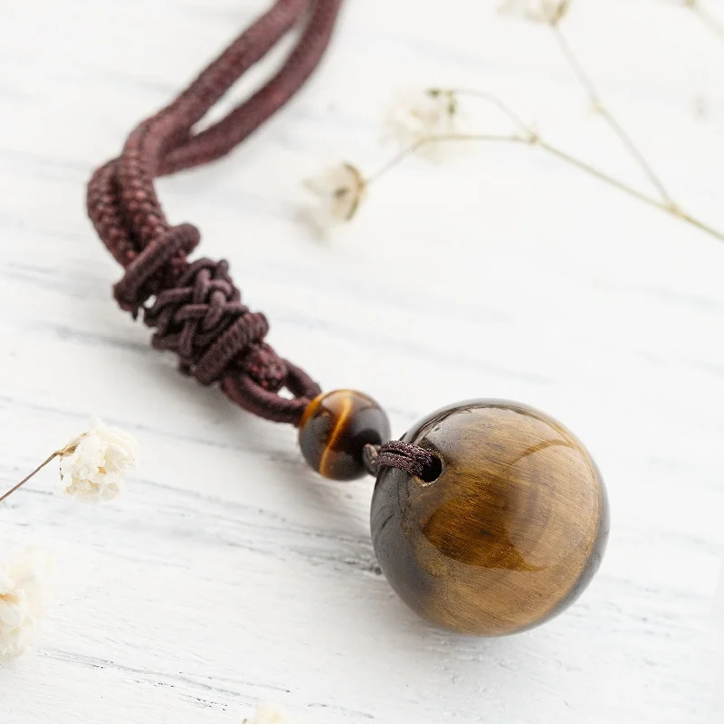 Ladies necklaces promo deal -Tiger's Eye Stone Necklace